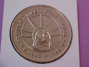 1986 Statue Of Liberty Centennial Medal -- 2 Headed Eagle Reverse - Picture 1 of 2