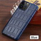 100% Real Crocodile Leather Case for iPhone 15 14 Pro Max Alligator Belly Cover