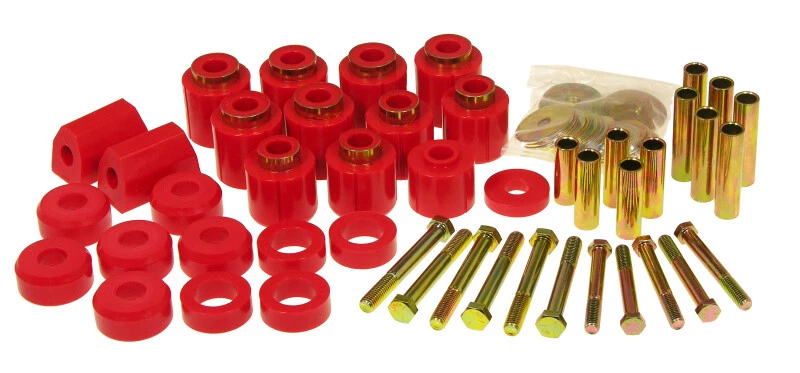 Prothane 87-96 compatible con Jeep YJ Kit de montaje de carrocería elevadora de 1 pulgada rojo 1-113 Foto 1 de 1