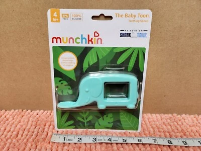 Munchkin The Baby Toon Teething Spoon Elephant Shaped Teething Spoon 4M+ NEW - Image 1 of 4