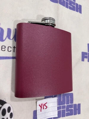 6 oz. Frasco de acero inoxidable mate grabable (láser) Y15 Foto 1 de 3