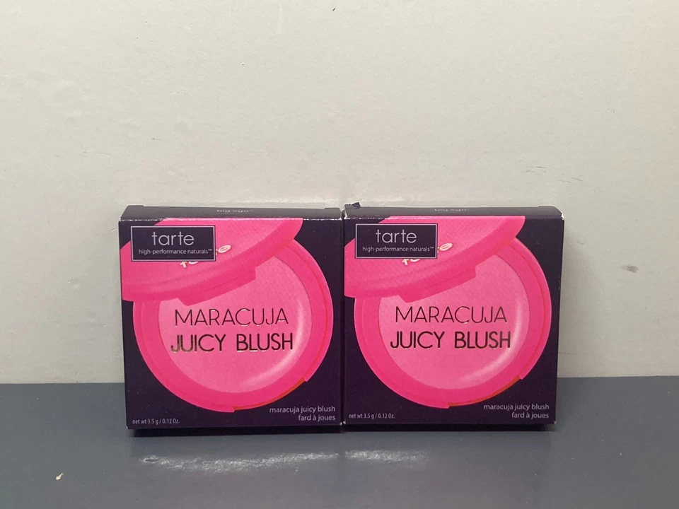2x Tarte Maracuja Juicy Blush  Big Ego 0.12 oz / 3.5 g NIB - Image 1 of 1