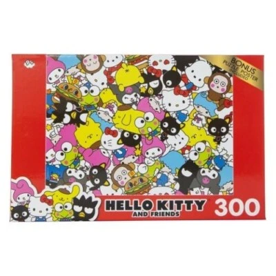 Hello Kitty Friends Party 300 件拼图 + 奖金海报全新 2022 年 Sanrio — 第 1/2 张图片