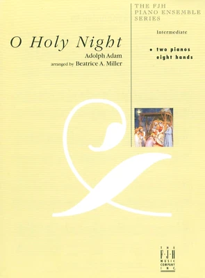 O Holy Night Intermediate Piano 2 Pianos 8 Hands Sheet Music 2000 Adam Miller - Image 1 of 4