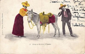 Postal IA: Drop a Nickel Please, humor telefónico, UDB Zearing, Iowa 1906 - Imagen 1 de 2