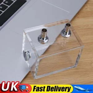 200ml Acrylic Water Tank Cooler G1/4 2 Thread Computer Water Cooled Reservoir UK - Afbeelding 1 van 5
