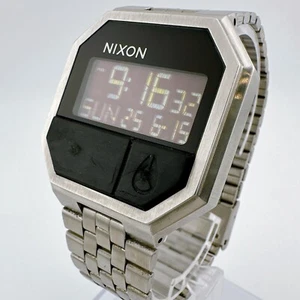 [Exc+4] Nixon Re-Run Robot Rock Silver Digital LCD Military Watch from JAPAN - Picture 1 of 9