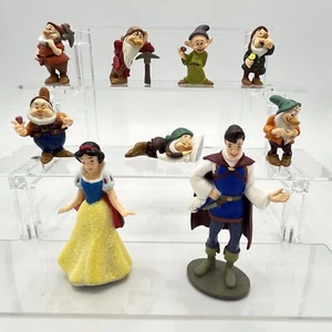 Disney Schneewittchen und die sieben Zwerge 9 Figuren Figuren Konvolut Tortenaufleger - Bild 1 von 19