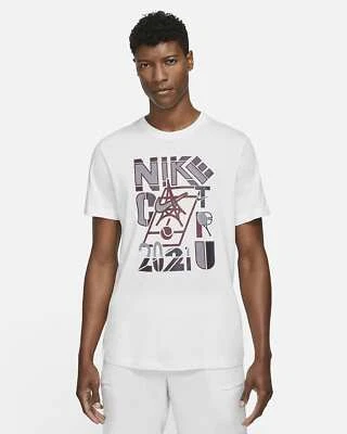 Nike Hombre Cancha Roland Garros Arcilla Tenis Camiseta BLANCA DD2250-100 Foto 1 de 4