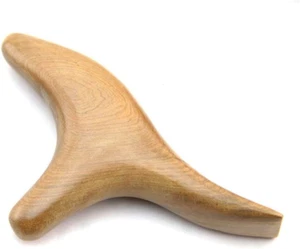 Natürliches Holz, Trident Shaped, Massage- und Schabewerkzeug für SPA-Akupunktur - Bild 1 von 9