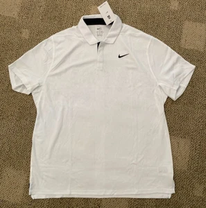 $110 Nike Men's Size 2XL Dri-FIT ADV Tiger Woods Golf Polo Shirt Top DR5327-100 - Picture 1 of 2