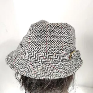 Gorra de lana vintage de tweed hecha en Italia - Imagen 1 de 8
