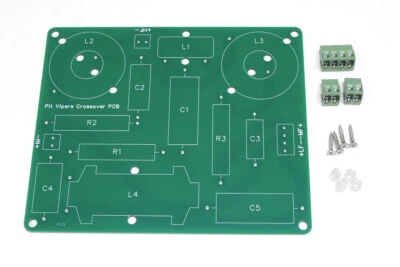 Crossover PCB for the Pit Vipers DIY speaker design