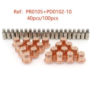 Electrodo de plasma PR0105 + PD0102-10 kits de boquillas para antorcha Trafimet S45 S35 S25 - Imagen 1 de 4