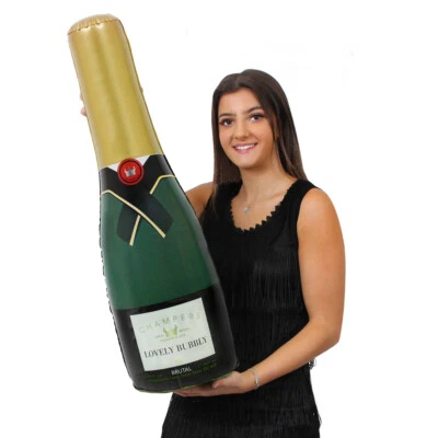 73CM AUFBLASBARE FEIER CHAMPAGNERFLASCHE AUFBLASEN PARTY DEKORATION HOCHZEIT - Bild 1 von 2