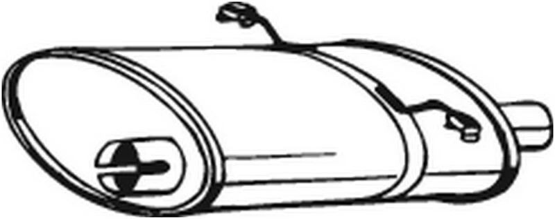 122 CV SILENZIATORE POSTERIORE PER VOLVO 760 Kombi 704, 765 2.4 TDIC KW 90 CV 12 - Photo 1/1