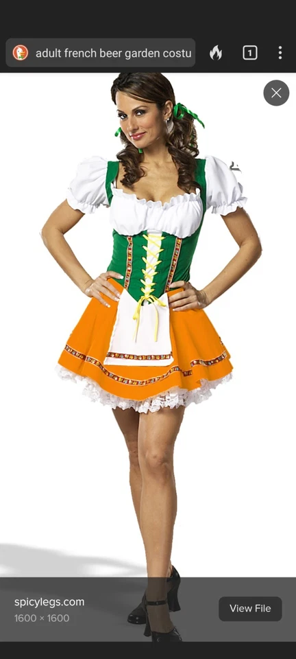 Fantasia sexy de cerveja jardim menina adulto - Imagem 1 de 1