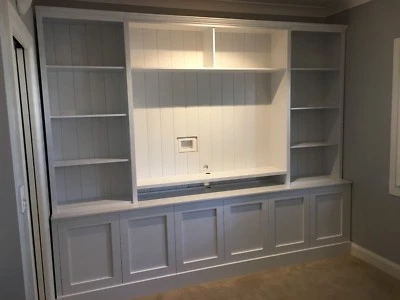 Classic Kent Integrated Entertainment TV Wall Unit Bookshelf Cupboard - image 1 of 2