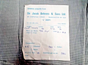 2m x 112cm grau gewebt Karo Poly/Baumwolle Jacob Behrens Stoff tolle Qualität #L78 - Bild 1 von 2