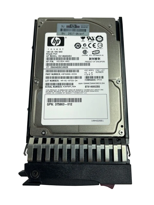 DG146ABAB4 431954-003 431958-B21 432320-001 9F6066-035 Hard Drive 146Gb 2.5 SAS - Image 1 of 1