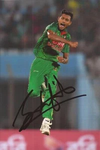 BANGLADESH: SHAFIUL ISLAM SIGNED 6x4 ODI ACTION PHOTO+COA - Picture 1 of 1
