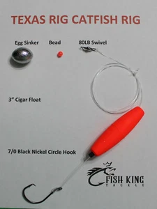 4oz Texas Style Santee Catfish Rig ( 6 Pack) Use While Drifting Or Anchored 4 oz - Picture 1 of 3