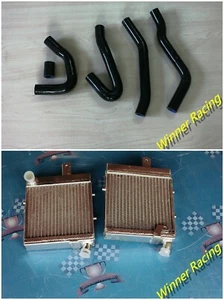 Radiator & silicone hose FIT Benelli TNT 899/1130 2003-2007 Tornado Naked Tre - Picture 1 of 6