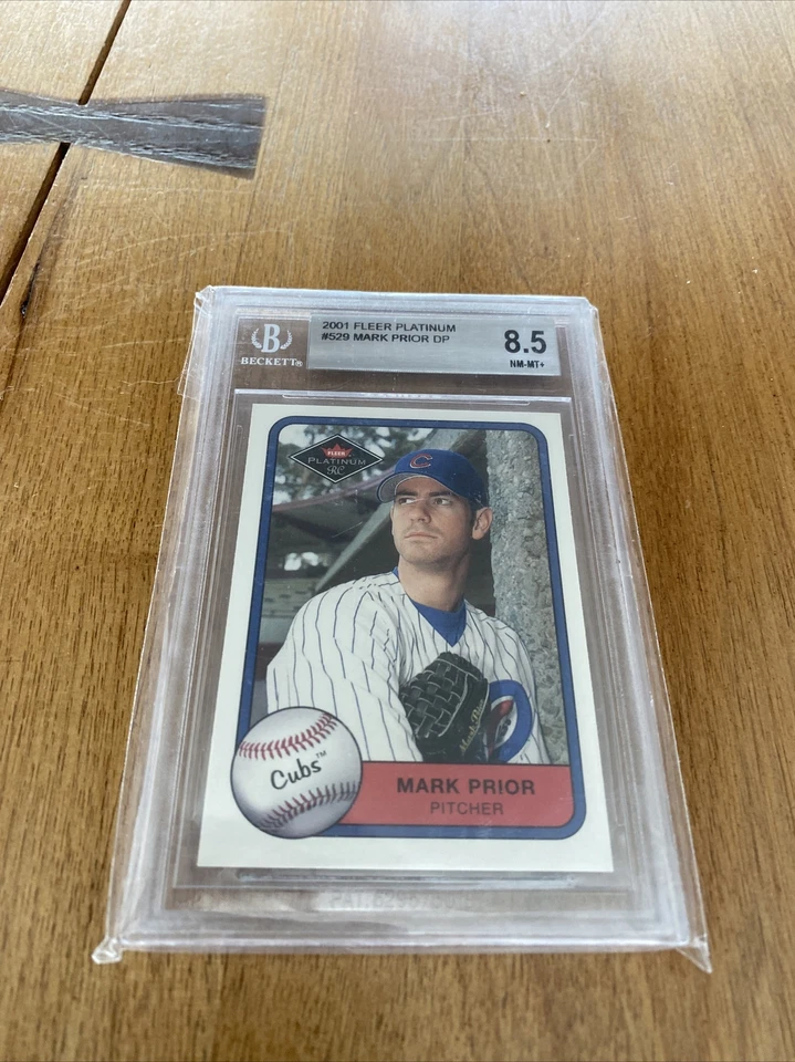 2001 Fleer Platinum Mark Prior #529 BGS 8.5 Rookie RC - Image 1 of 2