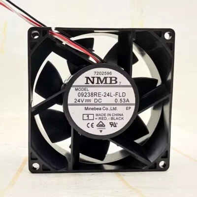 NMB 09238RE-24L-FLD DC24V 0.53A 9238 9CM 3-Wire Inverter Cooling Fan - Image 1 of 4
