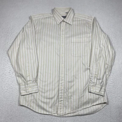 Camisa Hickey Freeman Para Hombre 16 34 Multicolor Rayas Abotonada Manga Larga Foto 1 de 4