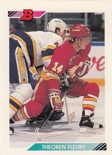 #355 Theoren Fleury - Calgary Flames - 1992-93 Bowman Hockey - Image 1 of 1