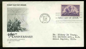 898 CORONADO FDC ALBUQUERQUE, NM ARTCRAFT CACHET - Picture 1 of 1