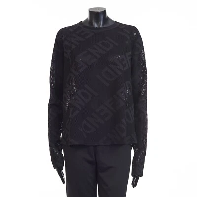 FENDI $625 Black Long Sleeve Shirt - Image 1 of 4