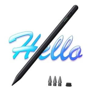 Stylus Pen for iPad 2025-2018 with Faster Charge,Tilt Sensor Matte black - Picture 1 of 8