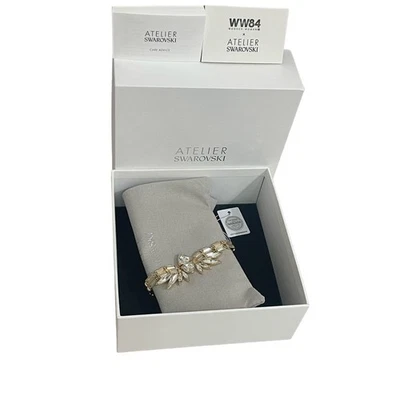 Brazalete Atelier Swarovski Mujer Maravilla Tono Dorado, Brazalete Chapado en Tono Dorado Foto 1 de 4