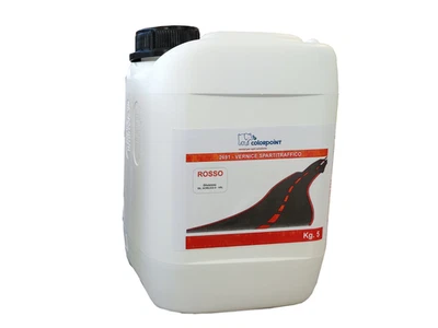 VERNICE SPARTITRAFFICO PER SEGNALETICA STRADALE 5 KG. COLORE ROSSO - Immagine 1 di 2