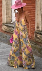 Zara ZW Collection Floral Print Long Maxi Dress Size M 3193/123 Bloggers Fave - Picture 1 of 11