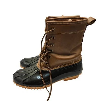 Sporto Women's Duck Boots 11M Brown Black Waterproof Faux Fur Lined Winter Snow - Image 1 of 4