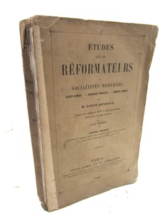 LOUIS REYBAUD REFORMATEURS SOCIALISTES SAINT-SIMON FOURIER OWEN 1849 UTOPIE - Imagen 1 de 9