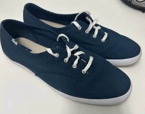 Keds Women's 9.5 W Low Top Sneakers Blue Canvas WF66257 - Picture 1 of 8