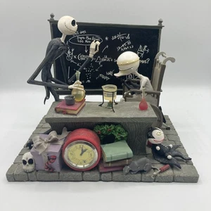 RARE Jack Skellington Dr. Finkelstein Disney Desk Clock Nightmare Before Xmas - Picture 1 of 12