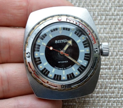 Watch USSR Amphibian Mechamical Commander Military Soviet Vostok Rare Vintage - Image 1 of 4