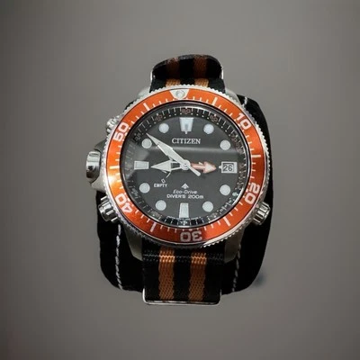 Reloj Pulsera Citizen Promaster Aqualand BN2039-59E Eco-Drive Alarma 200M Buzo Hombre Foto 1 de 3