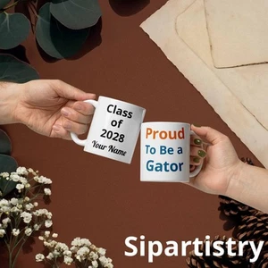 Proud Gator Custom Coffee Mug Gift – Class of 2028 Gift for UF Students & Grads - Picture 1 of 7