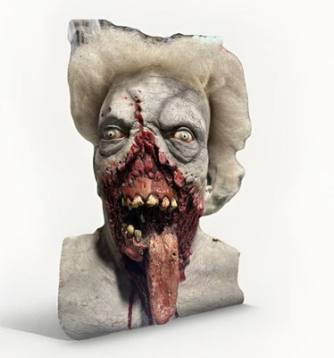 Latex Halloween Undead Zombie Living Dead Scary Mask Head Costume Realistic Rare - Image 1 of 4