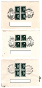 Deutsches Reich 6 Blocks, Block 11 & 7 gestempelt, aneinanderhaftend, 1937 - Bild 1 von 2