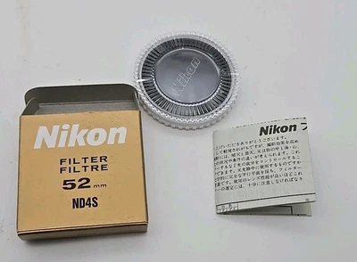 NIKON FILTER, 52MM ND S 4X NEUTRAL DENSITY, WITH PLASTIC CASE (22) - Image 1 of 4