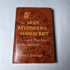 Most Mysterious Manuscript Voynich Roger Bacon Cipher Brumbaugh Rare Book 1978 - Picture 1 of 13