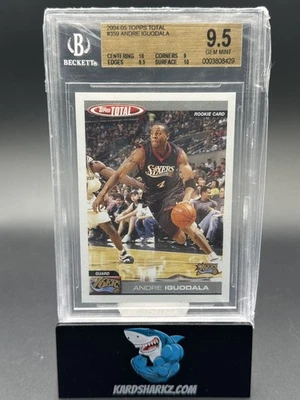 2004-05 Topps Total Andre Iguodala #359 RC rookie BGS 9.5 gem mint  - Image 1 of 2