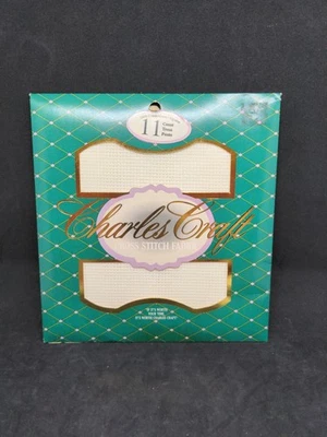 Sealed Pkge Charles Craft Cross Stitch Antique White Aida Cloth 11 CT 12x18 USA - Image 1 of 2